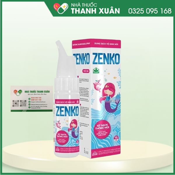 Zenko Dung dịch vệ sinh mũi trẻ em